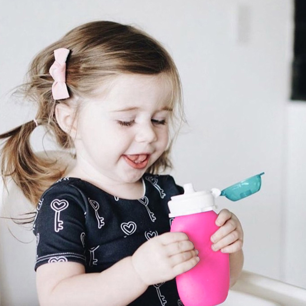 Squeasy Gear silikonova kapsicka 180ml ruzova2